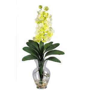  Vanda Orchid Liquid Illusion Silk Flower Arrangement