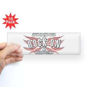  Bumper Sticker Clear (10 Pack) Jesus Is The Rock On Which 