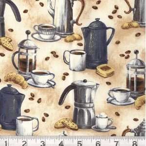  45 Wide Chefs Choice Espresso Fabric By The Yard Arts 