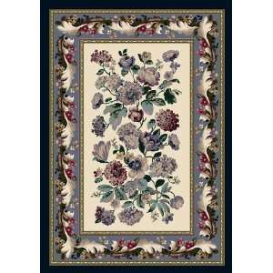 Innovation Collection Chelsea Opal Lapis Blue Floral Nylon Rug 7.70 