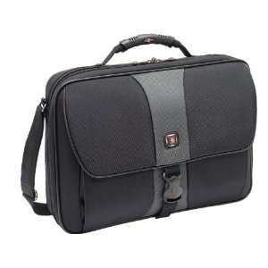   by WEGNER  SIERRA SG Sng Gst Compu Bag; Blk w/gray