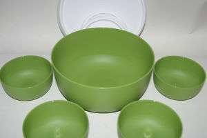   Modern Blossom Bowl Set Mixing Storage Salad Green Rare HTF Set  