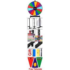  24 14 Slot Tabletop Color Clicker Dry Erase Prize Wheel 