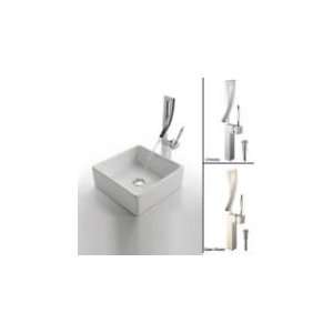    120 1200SN White Square Ceramic Millennium Faucet