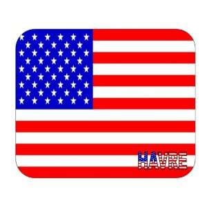  US Flag   Havre, Montana (MT) Mouse Pad 