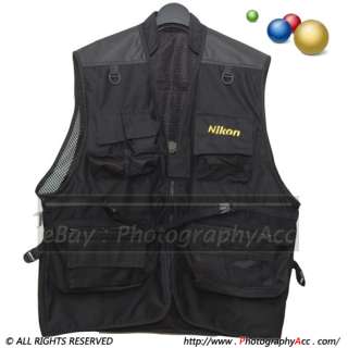 100% Cotton Photo Vest for Nikon D90 D80 D300 D700 user  