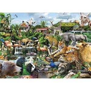  S&S Worldwide What a Zoo 300 Piece Puzzle