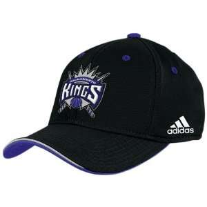  Adidas Sacramento Kings Black NBA Draft Day Flex Fit Hat 