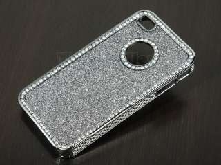   Glitter Diamond Chrome rhinestone Hard Case For iPhone 4 4S 4G  