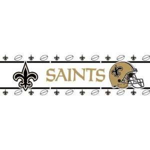  New Orleans Saints 4 Rolls   60ft Wall Paper Border 