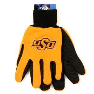  Oklahoma State University 2 Tone Grip Utility Gloves 