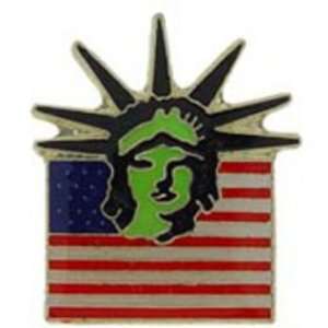    American Flag with Liberty Head Pin 1 Arts, Crafts & Sewing