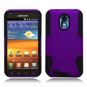  Purple APEX Hybrid Hard Case Gel Cover For Samsung Galaxy S2 