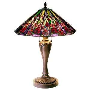  Peony Garden Floral Tiffany Style Table Lamp