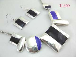 Attractive designs Alloy Enamel Necklace Earring TL309  