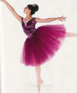 CAMEO Romantic Ballet Tutu Ballerina Dance Dress Costume Rose CXS,CS 
