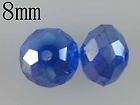 200pcs Crystal Bead Roundel clear CRYSTAL 8mm t826