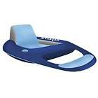 Inflatable Deluxe Pool Chair Float Lounger w/ Bag   Folds Into Disk 