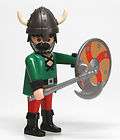 Playmobil Custom Norse Viking Warrior w/ Axe Horned Helmet Shield 4540