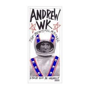 ANDREW WK   Limited Edition Concert Poster   by Print Mafia  