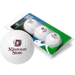   Missouri State Bears NCAA 3 Golf Ball Sleeve Pack