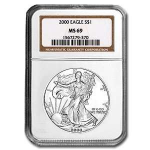  2000 Silver American Eagle (NGC MS 69) 