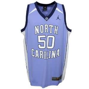   North Carolina Tar Heels (UNC) #50 Sky Blue Replica Basketball Jersey