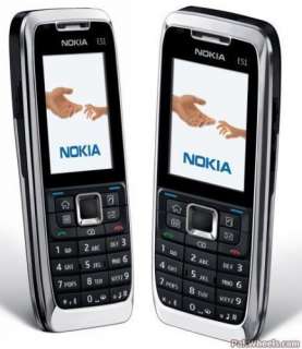 NEW 3G NOKIA E51 WIFI 2M UNLOCK CELL PHONE SILVER  