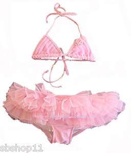 NWT Authentic Toddler/Girls Ballerina Tutu Two Piece Bikini Pink 