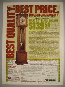 Emperor Clock Company Model 120 K 80s Magazine Ad  