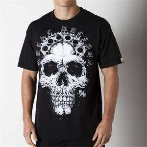  Metal Mulisha Gearhead T Shirt   Large/Black/White 