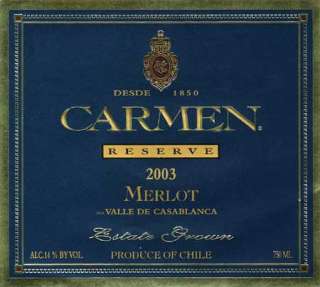 Carmen Reserve Merlot 2003 