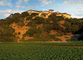 in the heart of napa valley s stags leap district sits a rocky peak 