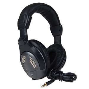  Rave MP 3.5mm Padded Stereo Headphones (Black and Silver 