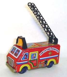 Re issue 1960s Japanese Tin Tokyo Fire Engine  