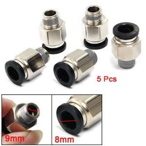 Amico Air Pneumatic Tube 9mm Push In Connector Fittings 5 