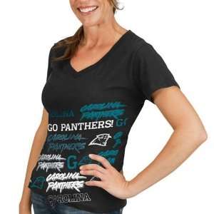  NFL Carolina Panthers Womens Bling Diva Short Sleeve T 