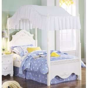 Diana Full Poster Bed In White Finish by Standard Furniture  