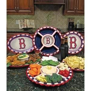  Boston Red Sox MLB Homegating Ceramic Platter Sports 