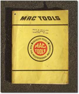 MAC TOOLS   1958 Vintage Tool Box, Chest, and Tool CATALOG No. 58 L 