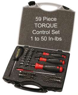 Wiha 59 Piece Torque Control Set 1 to 50 In Lbs/28589  