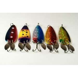   Holographic Spoon Fishing Lures w/ Side Spoons
