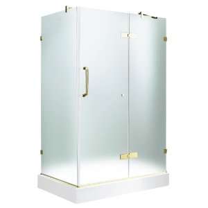  Vigo Industries VG6011PBMT40WR Frameless Glass Bathroom Shower 