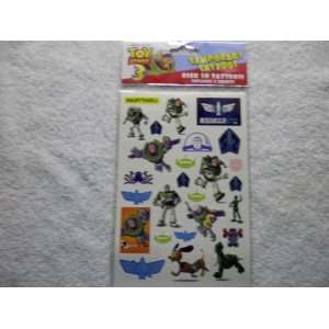   Toy Story 3 Temporary Tattoos 2 Sheets Space Ranger Buzz Toys & Games