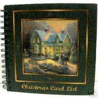 Thomas Kinkade Blessings Christmas Card List Book  