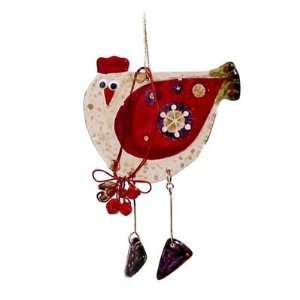 Fused Glass Bird Ornament Ornament 
