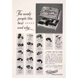   Nuts Candy Confection Sampler Box   Original Print Ad