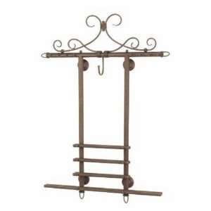   WR38 OB Pool Cue Wall Rack Old Brown WR38 OB