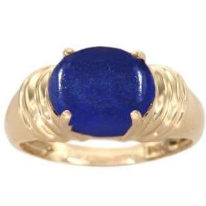   Oval Gemstone Cocktail Ring Lapis Lazuli, size8 diViene Jewelry