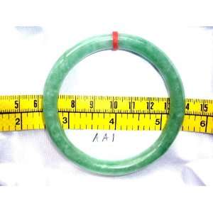  China Lucky Real Jade Bracelet Green Bangle 59 mm Round 